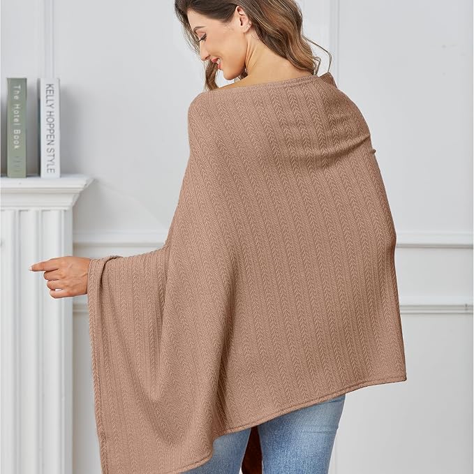 Nursing Cover for Baby Breastfeeding, Organic Cotton Knit Breastfeeding Cover - Image 5