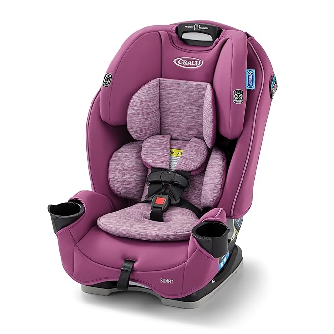 Graco Slimfit 3-in-1 Convertible Car Seat, Space Saving Design, Forward & by Graco