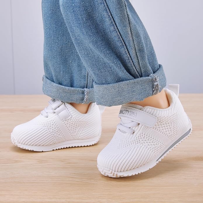 BMCiTYBM Baby Boy Girl Shoes Breathable Mesh Walking Shoes Lightweight Non-Slip - Image 2
