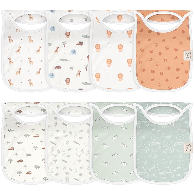 8-Pack Baby Bibs for Boys, Girls by KeaBabies