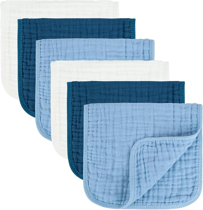 Baby Burp Cloth 100% Cotton Newborn Cotton Muslin Burp Cloth 10x20 inches by Unknown