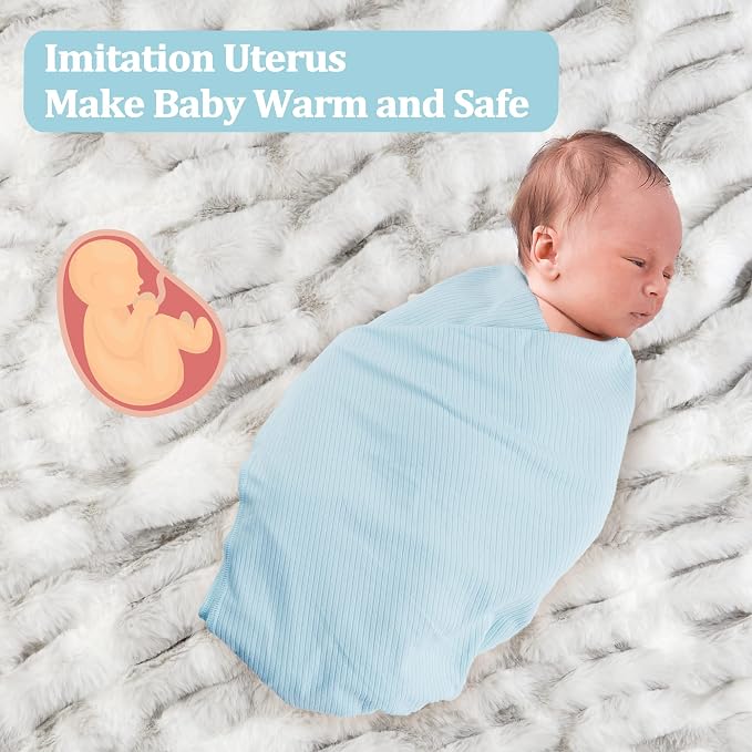 Jersey Swaddle Blanket, Ultra Soft Stretchy Receiving Blanket, Baby Boy Newborn - Image 6