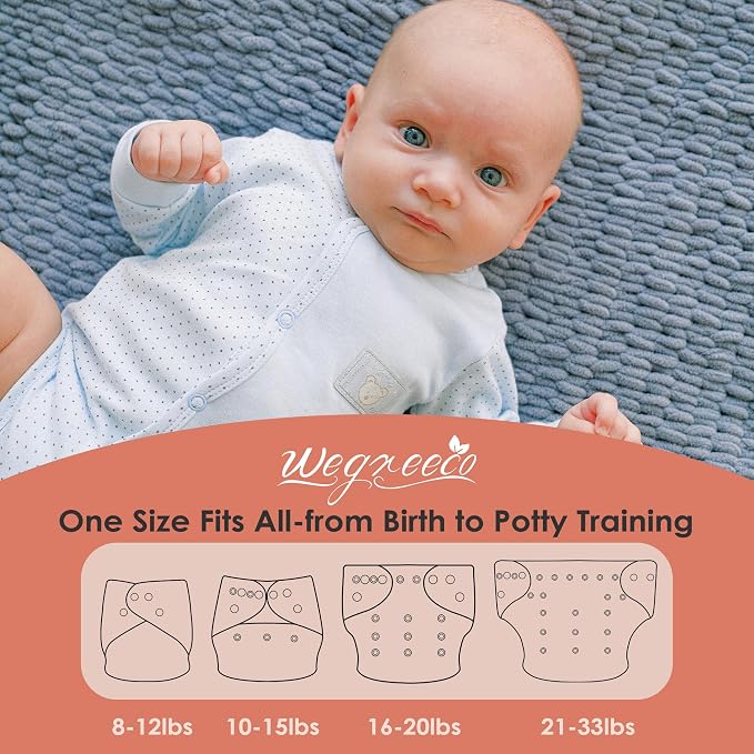 wegreeco Cloth Diapers 5 Pack - Image 2