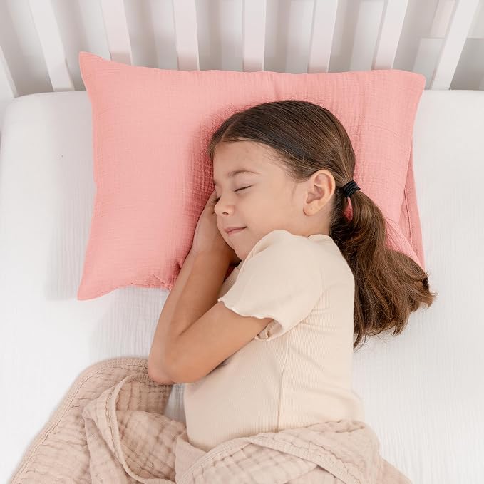 Comfy Cubs Toddler Pillow with Muslin Pillowcase, 13 x 18 in, 2 Pack - Image 2