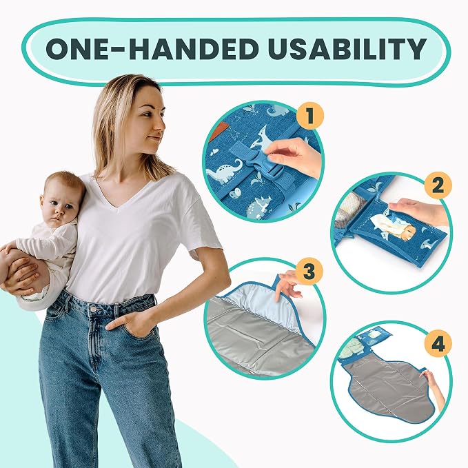 Portable Changing Pad for Baby, Travel Diaper Changing Pad for Newborn - Image 9