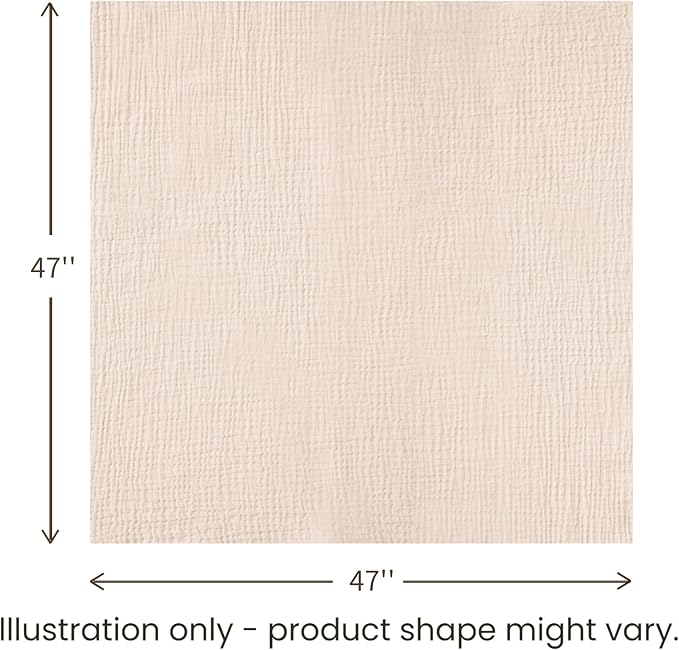 Konssy Muslin Swaddle Blankets for Girls Boys, 2 Pack Receiving Baby Blanket - Image 6