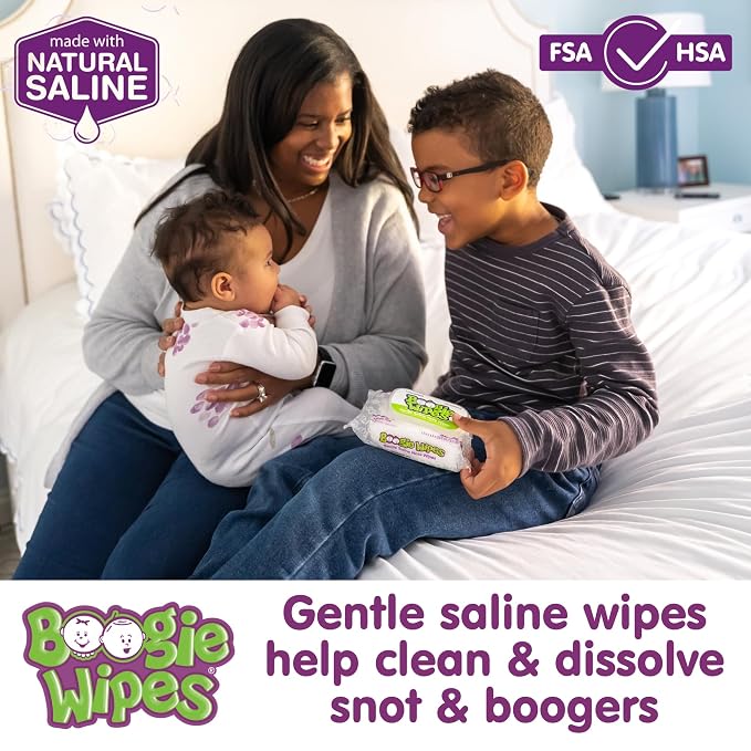 Saline Nose Wipes by Boogie, for Baby & Kids, Hand & Body, Made - Image 2