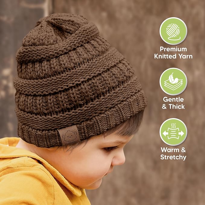 3-Pack Baby Beanies for Boys, Girls - Image 4