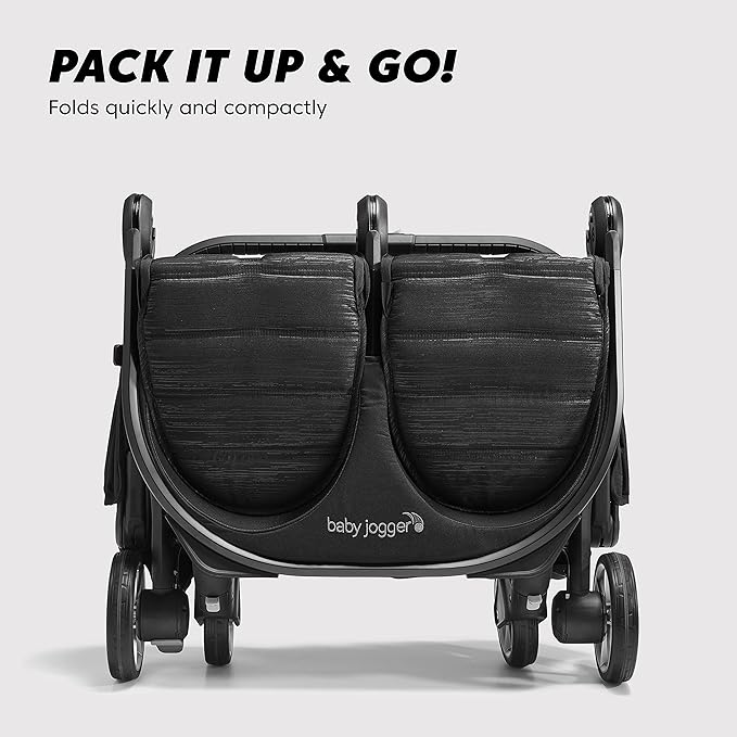 Baby Jogger City Tour 2 Double Stroller Compact & Sleek Twin Design - Image 4