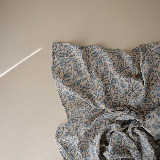 mushie Muslin Baby Swaddle Blanket | 100% Organic Cotton - Image 2