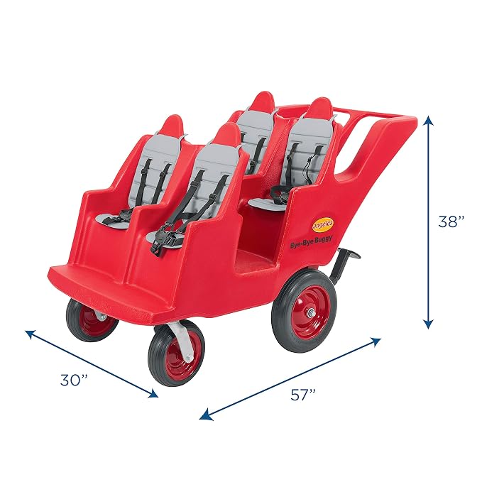 Children's Factory 4 Passenger Never Flat "Fat Tire" Bye-Bye Buggy, 4 Seat Kids - Image 2