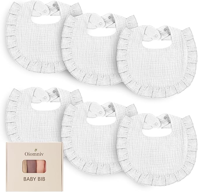 Oiomniv Muslin Baby Bibs, Toddler by OIOMNIV
