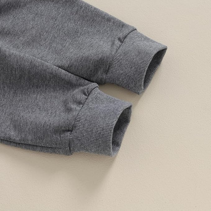 Toddler Baby Boy Clothes Solid Color Long Sleeve Crewneck Sweatshirt Top Casual - Image 6