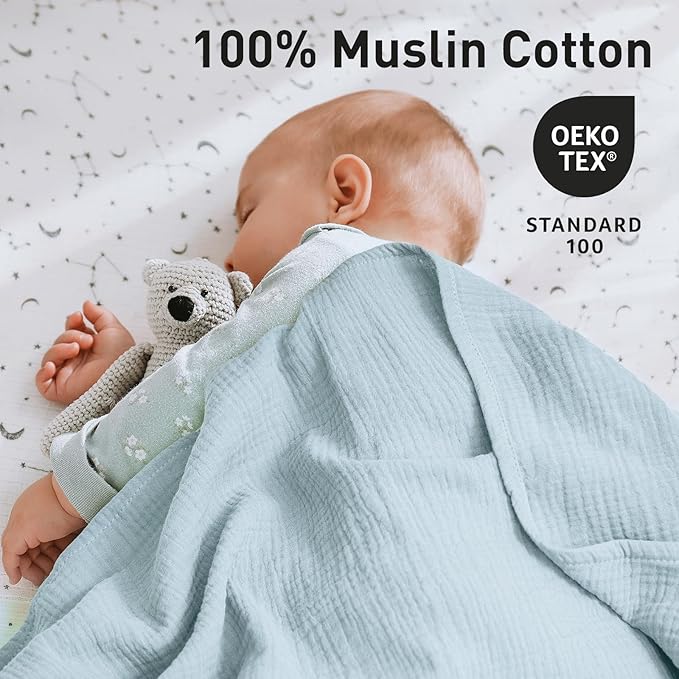 GLLQUEN BABY Muslin Swaddle Blankets - Image 3