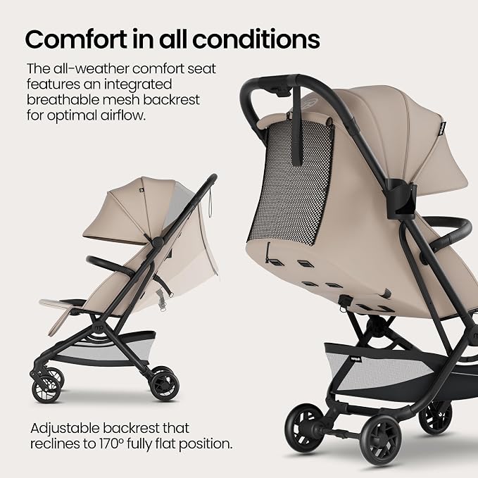 Mompush Velo Lightweight Travel Stroller, Compact & Airplane-Friendly - Image 8
