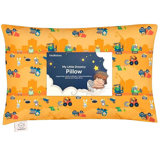 Toddler Pillow with Pillowcase by KeaBabies