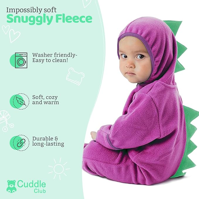 Cuddle Club Fleece Baby Bunting Bodysuit - Image 2