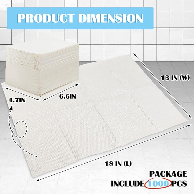 Mixweer 1000 Pack Baby Disposable Changing Pads Quick Absorb Diaper Changing - Image 2