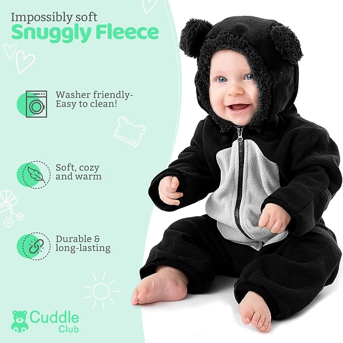 Cuddle Club Fleece Baby Bunting Bodysuit - Image 2
