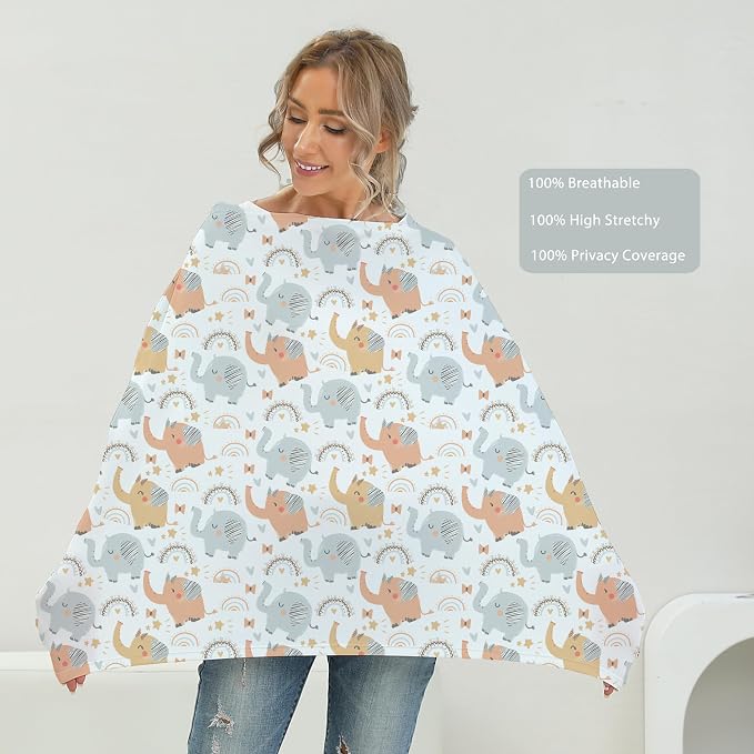 Breathable Car Seat Cover for Babies – Multi-Purpose Soft Rayon Nursing Cover - Image 3