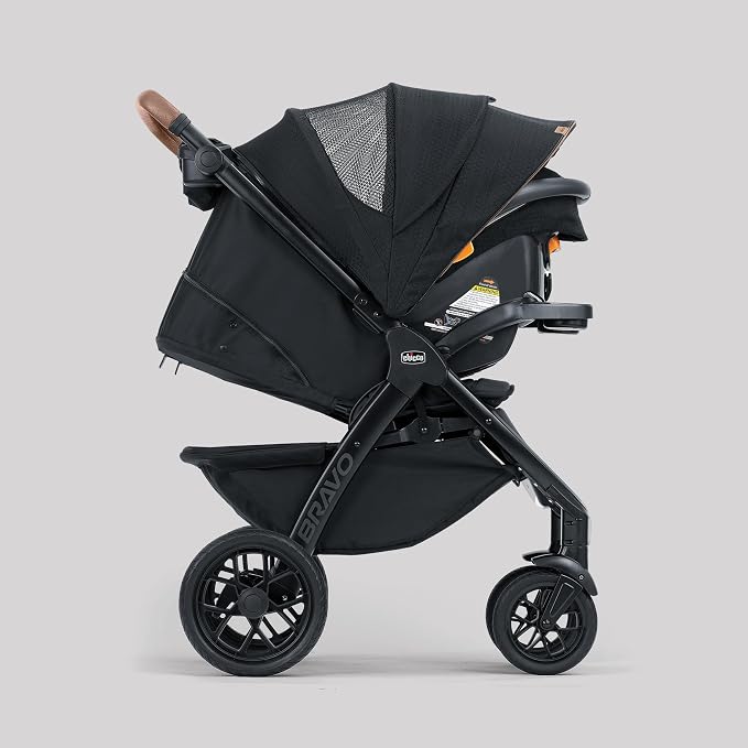 Chicco Bravo Primo ClearTex Trio Travel System, Bravo Primo Quick-Fold Stroller - Image 2