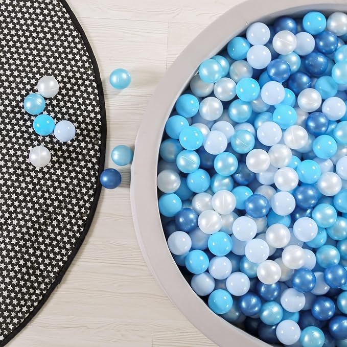 GOGOSO Ball Pits Balls for Toddlers Pack of 50 100 200 Plastics Shape Ball - Image 7