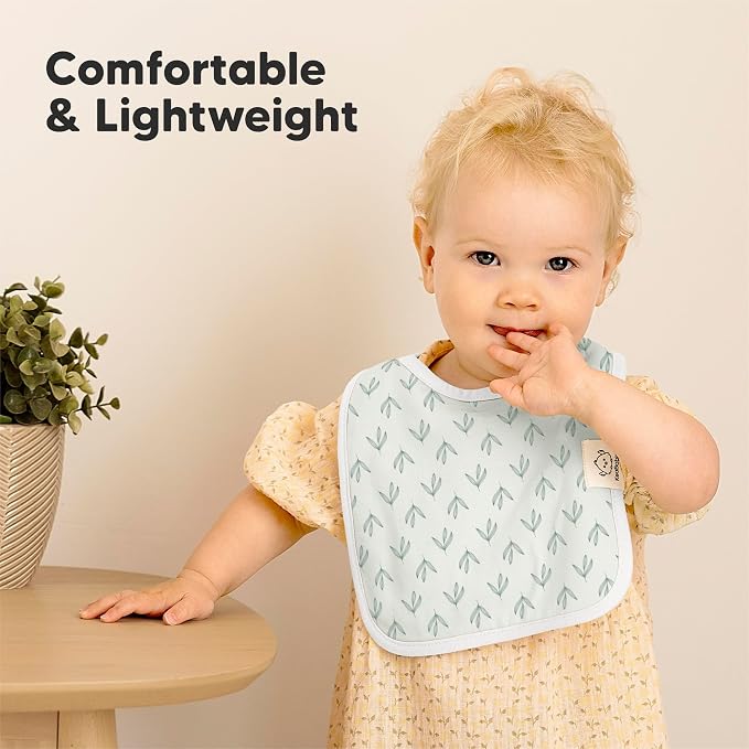 KeaBabies 8-Pack Organic Baby Bibs - Image 5
