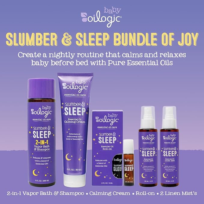 Oilogic Slumber & Sleep Bath Baby Essentials Gift Set - Image 2
