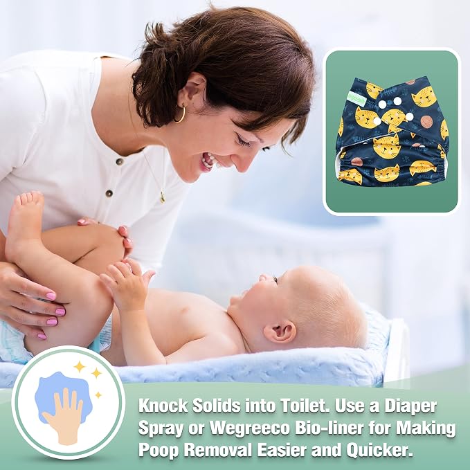 wegreeco Cloth Diapers 6 Pack - Image 5