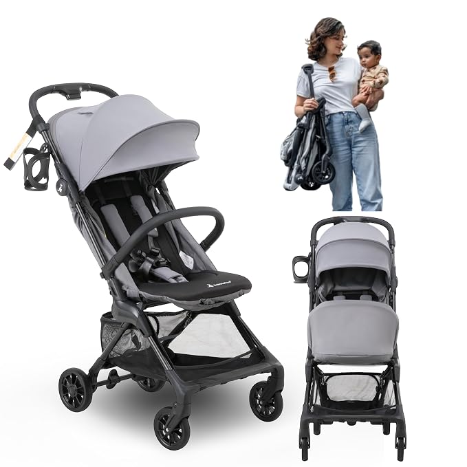 BabbleRoo Hoplite Compact Stroller – Lightweight Travel Stroller by BabbleRoo