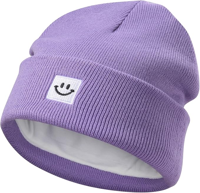 MaxNova 2 Pack Baby Beanie Fleece Lined Knit Toddler Hat - Image 3
