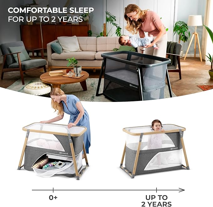 Kinderkraft Sofi Portable Travel Crib - Image 3