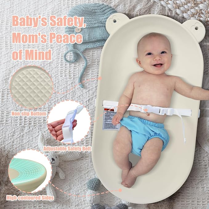 Baby Changing Pad, EVA Waterproof Non-Slip Changing Table Pad - Image 3