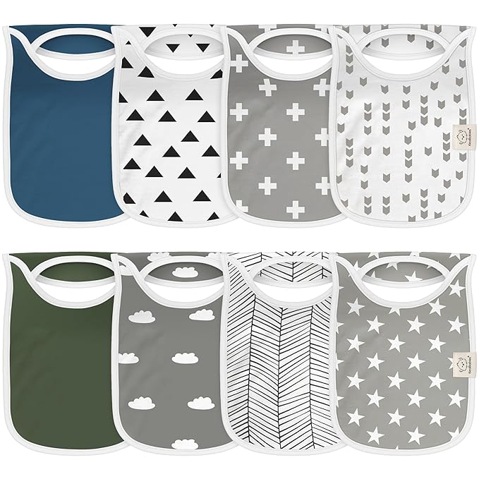 8-Pack Baby Bibs for Boys, Girls by KeaBabies