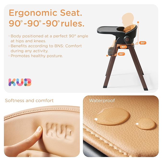 KUB High Chair for Babies and Toddlers Adjustable Foldable Convertible 5 Point - Image 3