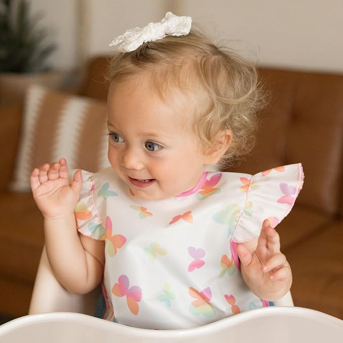 Tiny Twinkle Mess Proof Baby Bibs - Image 2