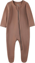 O2 BABY Baby Boys Girls Organic Cotton Zip-Front Sleeper Pajamas, Footed Sleep by O2BABY