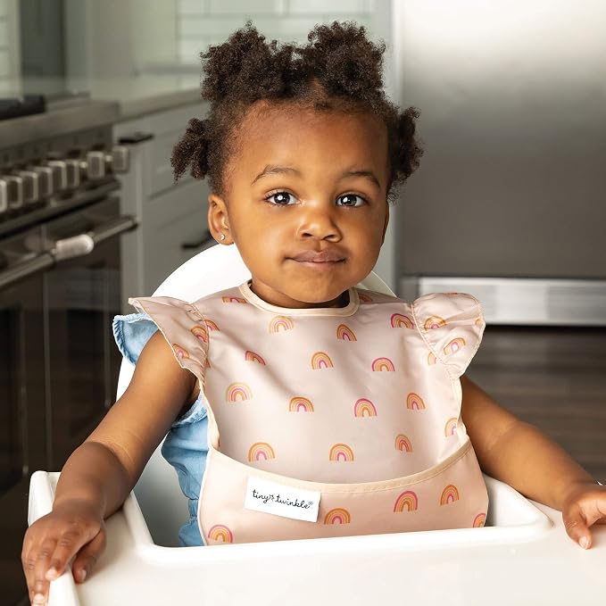 Tiny Twinkle Mess Proof Baby Bibs - Image 4