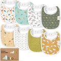 8-Pack Organic Baby Bibs for Boys, Girls by KeaBabies