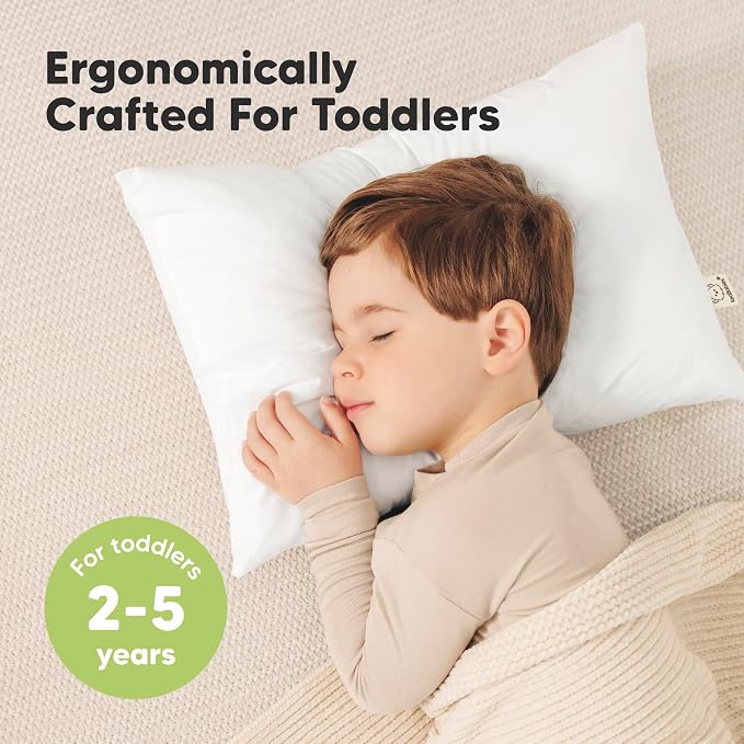 KeaBabies 2-Pack Toddler Pillow 14x20 - Image 2