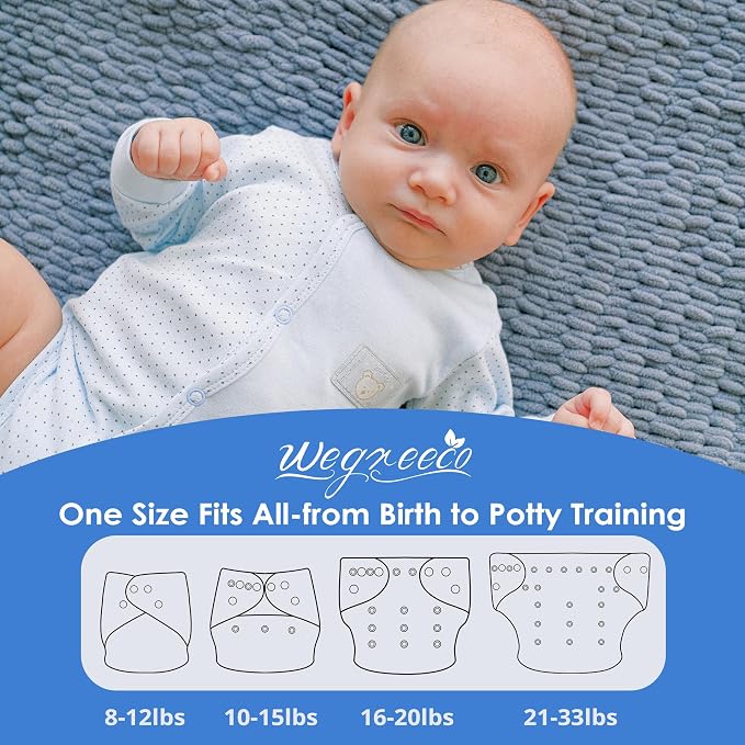 wegreeco Cloth Diapers 5 Pack - Image 2
