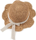 Baby Girl Straw Hat Outdoor Baby Sun Protection Hats Summer Bowknot Beach Cap by JANGANNSA