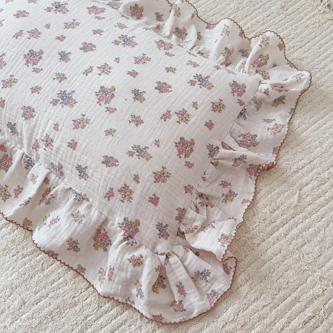 BuLuTu Tuberose Floral Themed Pillow Covers Standard Size - Image 4
