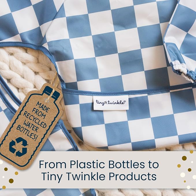 Tiny Twinkle Mess Proof Baby Bib, Waterproof Smock Baby Bib - Image 8