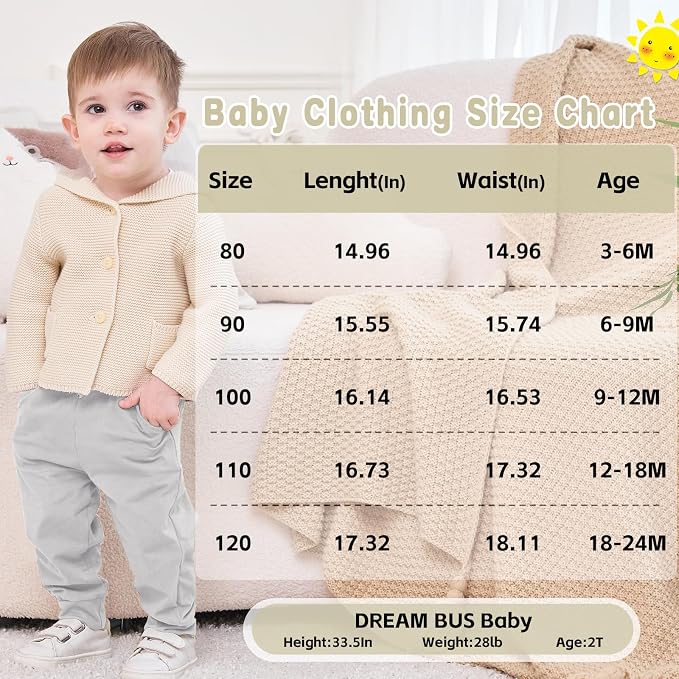 DREAM BUS Pack of 3 Toddler Jogger Pants - Image 6