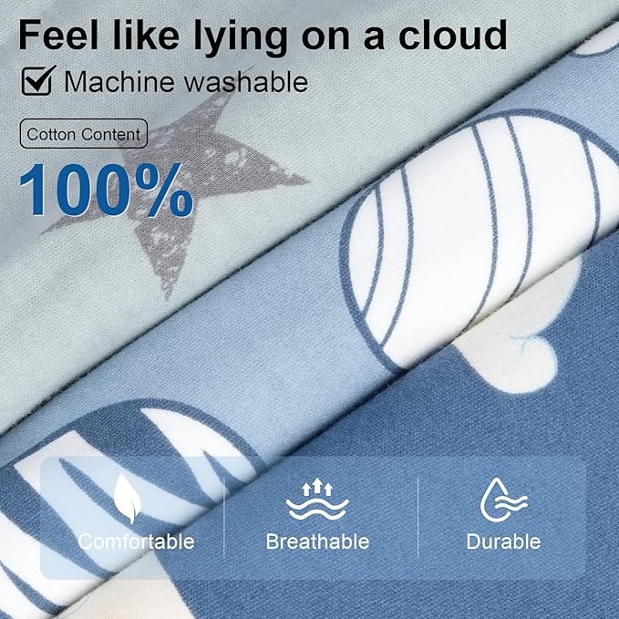 Baby Sleep Sack 0-6 Months, 100% Cotton TOG 0.5 Wearable Blanket - Image 7