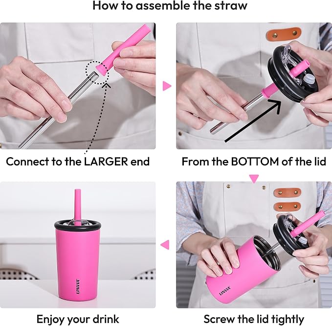 Candy Tumbler, 25 oz Kids Insulated Stainless Steel Water Bottle - Image 9