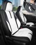 FREESOO Black White Car Seat Covers Full Set by FREESOO