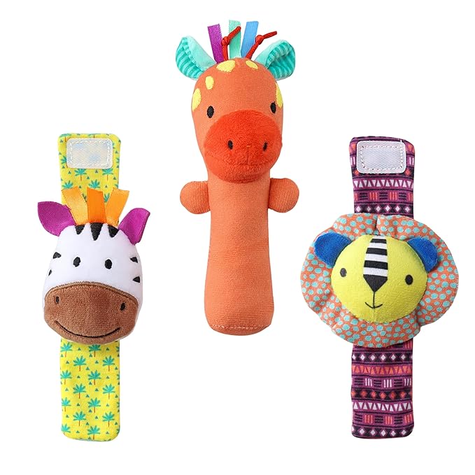 The Peanutshell Sock Rattles Set of 5 - Image 4