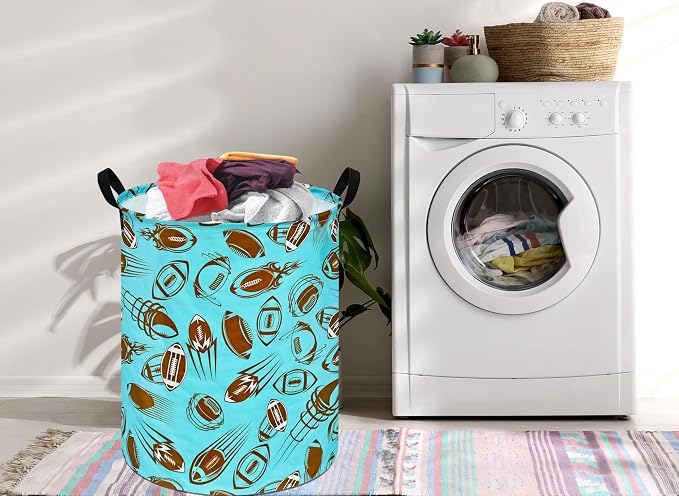 Round Laundry Hamper Storage Basket Laundry Organizer Hamper Storage Bins - Image 4